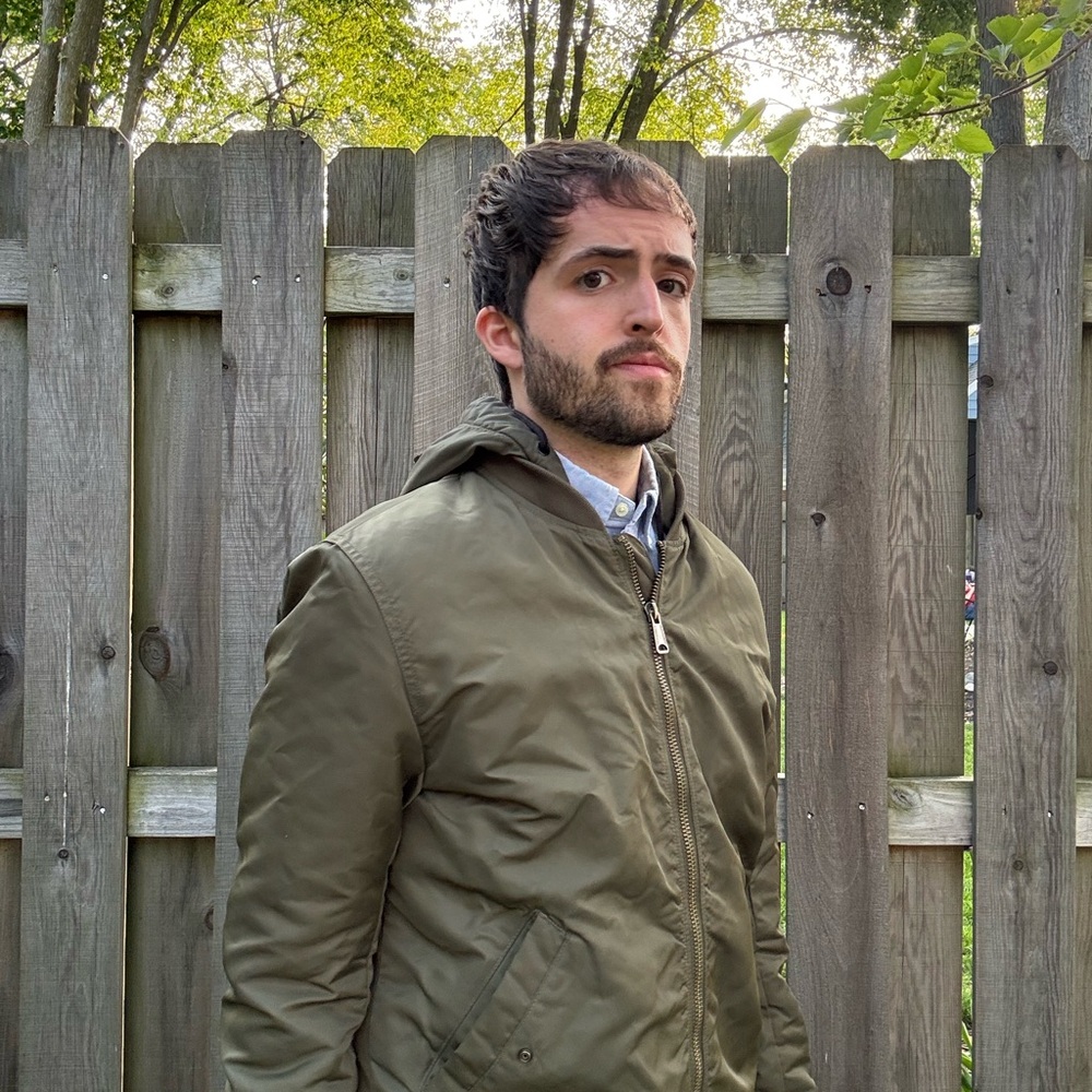 Divided Olive Bomber Jacket - Picture 6 of 6